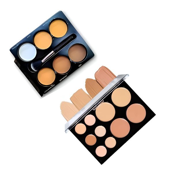 1 x 10-Colours Concealer Palette Matte &amp; 1x Kiko Girl Contour Powder Palette