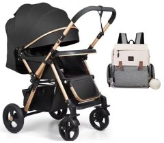High Quality Modern Stroller + Large Diaper Bag Backpack