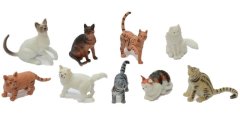 Assorted Cats in a Set 9 pieces
