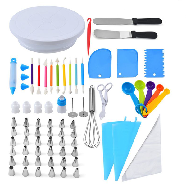 66 Pcs Cake Decorating Kit with Nozzles, Piping Bags, Spatulas &amp; Tools