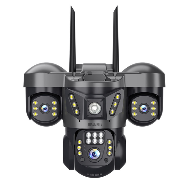 Trade Kite 4G Triple Lens 6MP Outdoor CCTV Security Camera -Motion Tracking