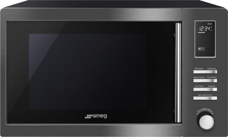 Smeg MOE25B Counter Top Microwave with Gril 25l Dark Inox