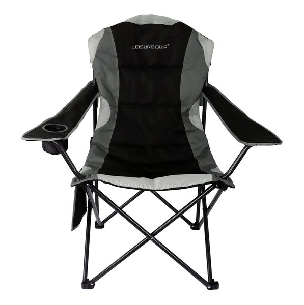 Leisure Quip Grey/Black Bushveld Camping Chair - 120kg including bag