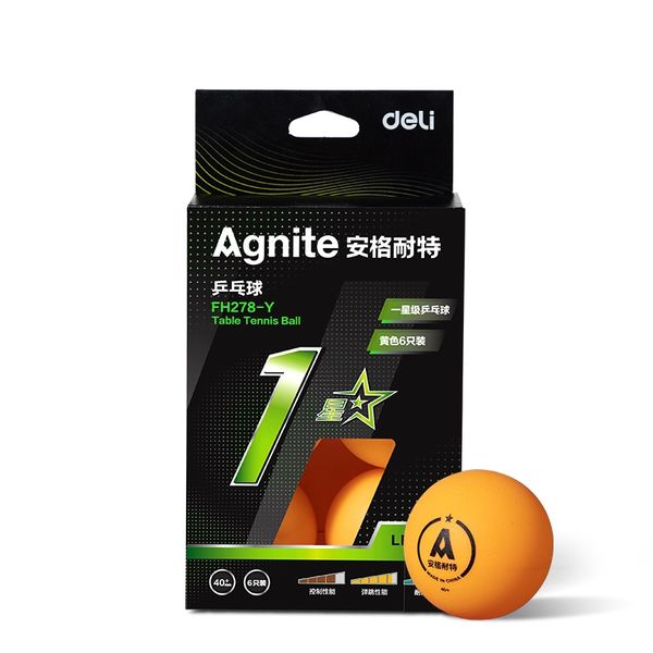 Agnite Table Tennis Ball 1 star 6 Piece
