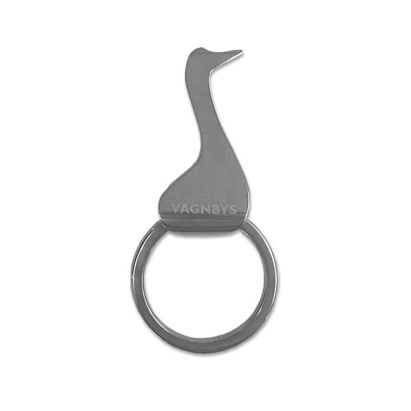 VAGNBYS Keyring - The Ugly Duckling Keyring Silver Colour
