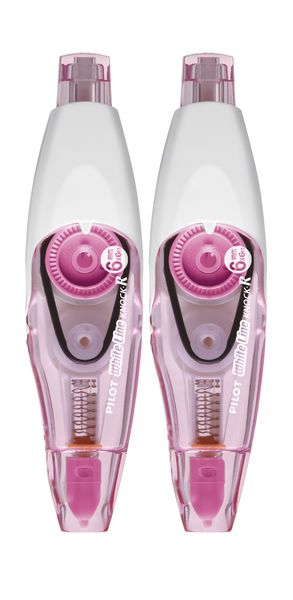 Pilot White Line Retractable Correction Tape 6mm x 6m - Pack of 2