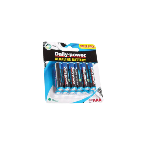Daily Power - 12 Pack Alkaline AAA Batteries