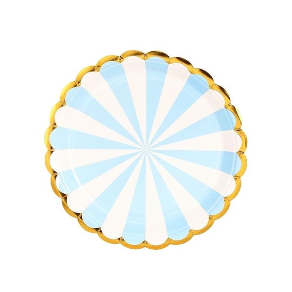 iKids Party Paper Plate | Classic Candy Blue - 9" Set of 10