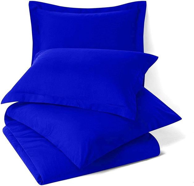 Wonder Towel Luxury Crease-free Hotel Duvet Cover Set Double Imperial Blue