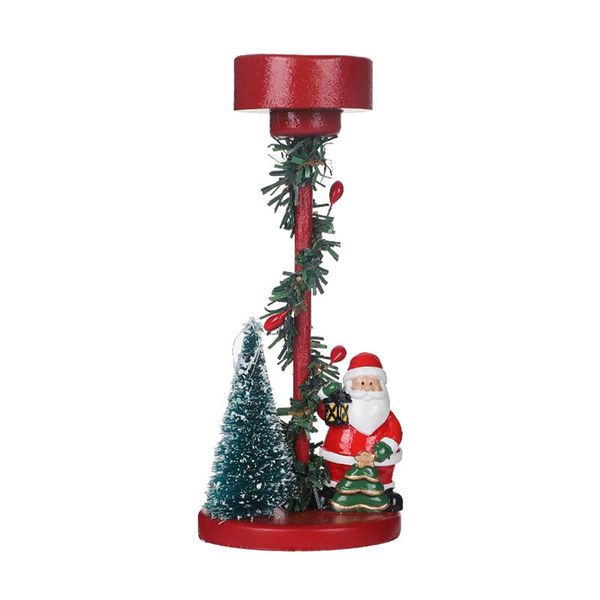 Christmas Candlestick Holder Centerpiece Tea Light Candle Stand B