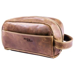 Genuine Leather Toiletry or Cosmetic bag