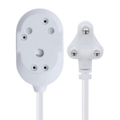 Switched 20m BTB Extension Cable/Cord/Lead Multiplug - Heavy Duty - White