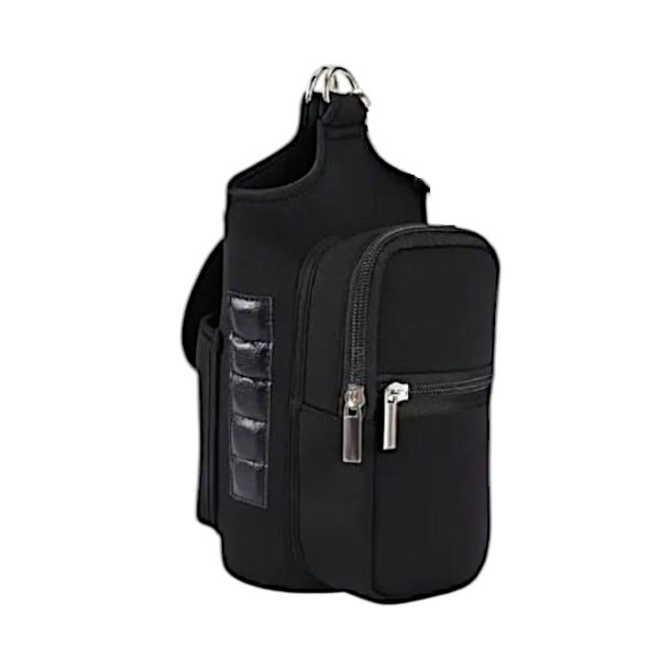 Gym Bag with Magnetic Water Bottle Holder - Adjustable Strap &amp; Phone Pocket