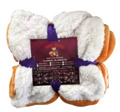 Sherpa Flannel Blanket - Queen