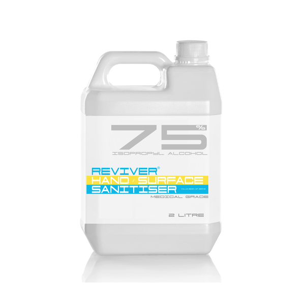 Reviver Hand &amp; Surface Sanitiser 2Litre 75% (Isopropyl Alcohol)
