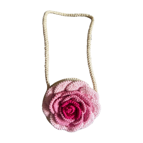 3D Rose Handmade Girls Handbags
