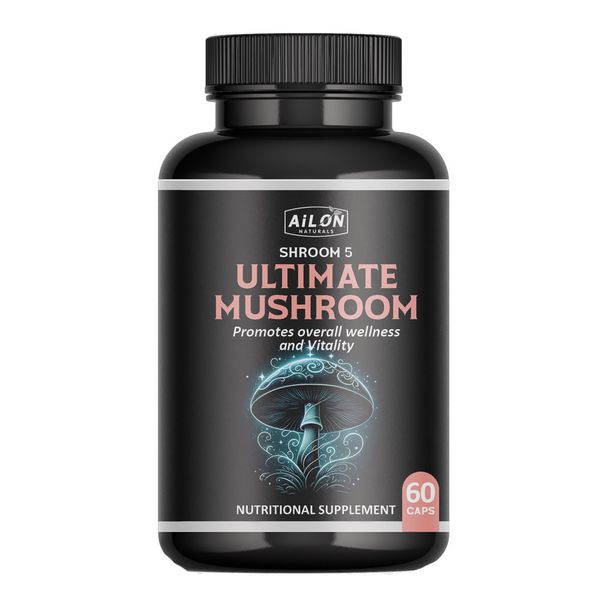 Ultimate Mushroom Extract (60 caps) - Focus, Clarity, Immune, Heart Health