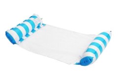 Inflatable Floating Swimming Mattress Hammock - Blue. MTX11