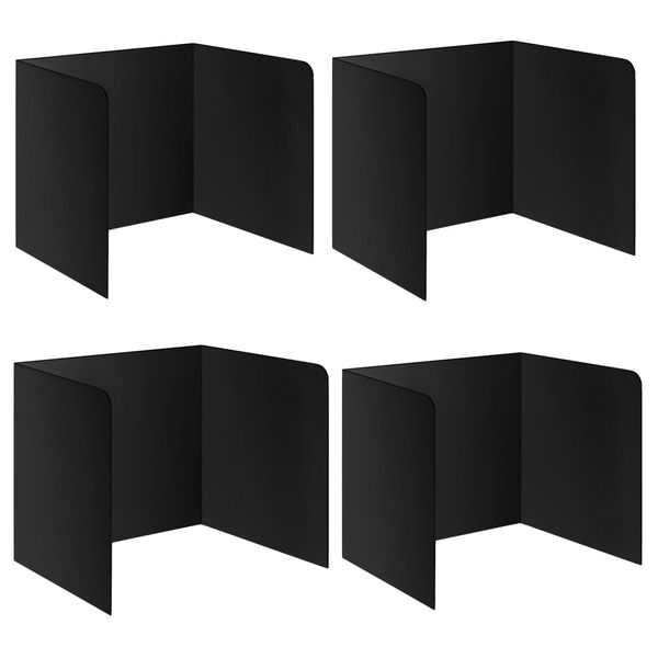Office 4Pcs Waterproof Plastic Privacy Folders Shield Board -43.5cm