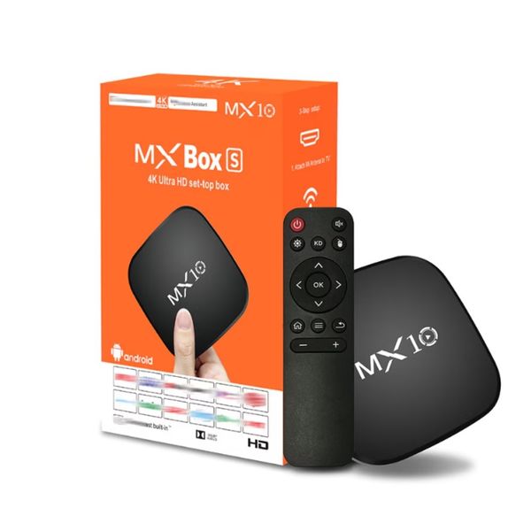 MX10 Set-Top Box RK3228A Android 10 TV Box 4K High Definition WiFi Player