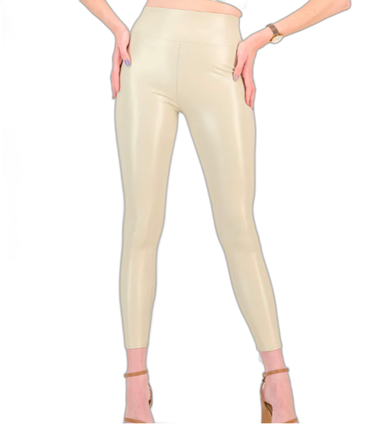 Vegan Liquid Leggings Nude by Soul Lifestyle - Fitted, Breathable, Push Up