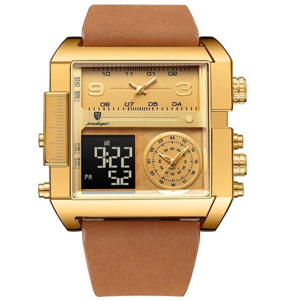 Men's Electronic Watch Dual Display Electronic Quartz Watch