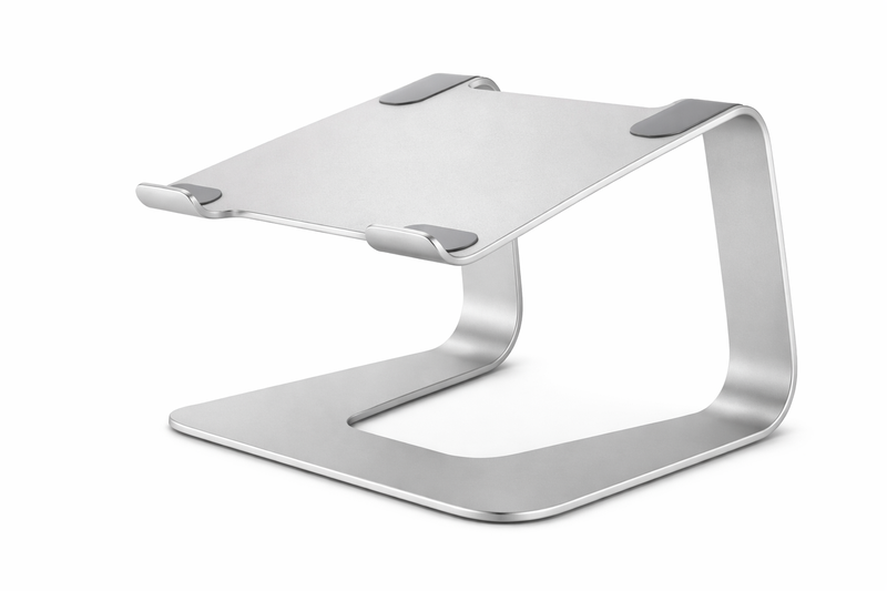 Curve SE Aluminium Laptop Stand - Premium Ergonomic Desk Riser (Silver)