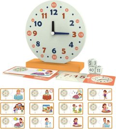 Wooden Educational Learning Clock for Kids