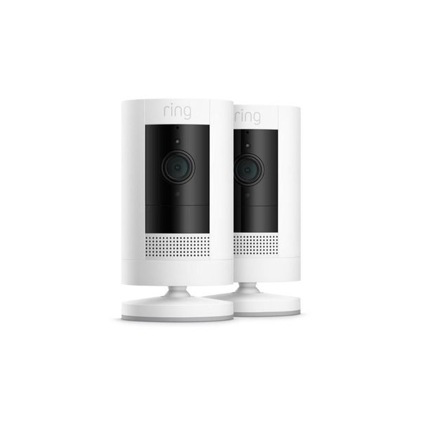 Ring Stick Up Cam Battery, 2-Pack | 1080HD, Two-Way Talk | White