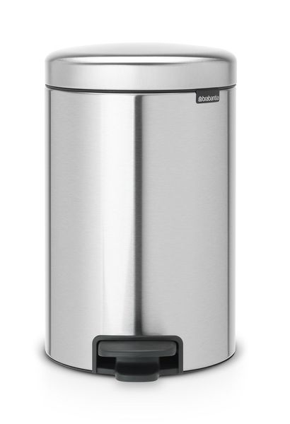 Brabantia - New Icon Pedal Bin - 12 Litre Matt Steel FFP