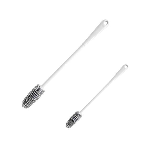 Flexible Silicone Cup Scrubber Cleaning Brush - Pack of 2 (Blue)