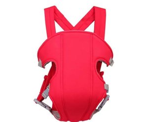 Baby Carrier Wrap Infant Carrier Sling Front and Back Backpack-Red