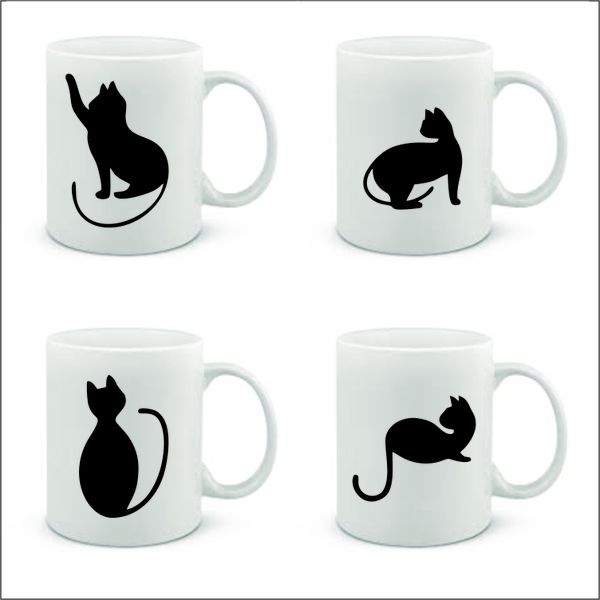 Themed Cat `coffee Mug Set