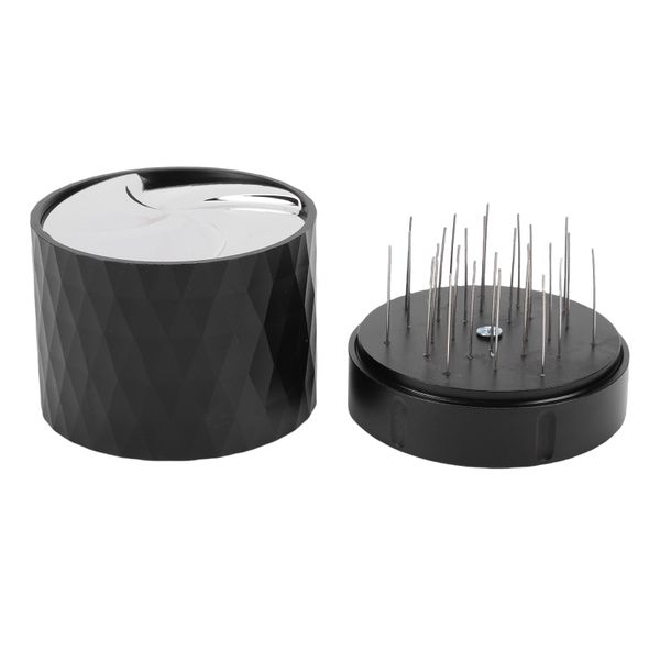 58mm Coffee Dispenser, Coffee Scoop, Stainless Steel Base, Wooden Lid