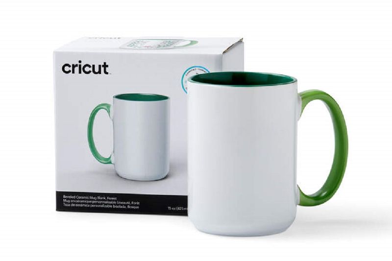 Cricut 15oz Bevel Ceramic Mug Blank - Forest