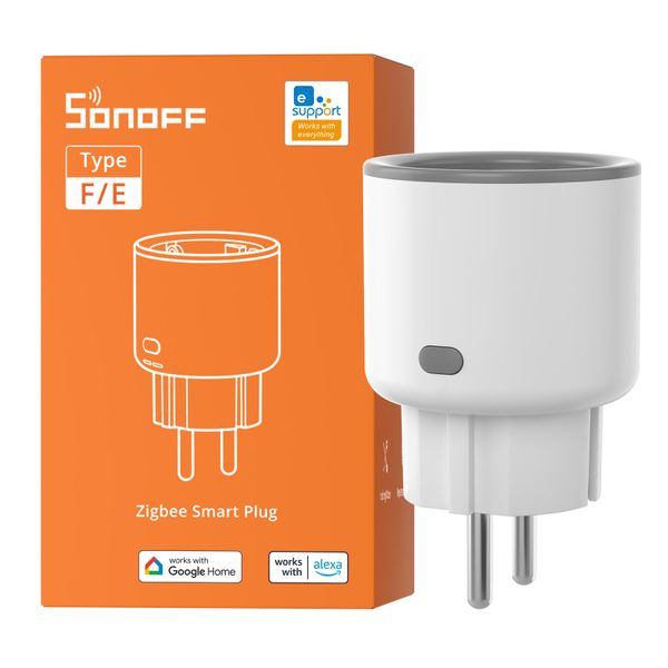 Zigbee SONOFF S60 Smart Plug - Energy Monitoring, Overload Protection