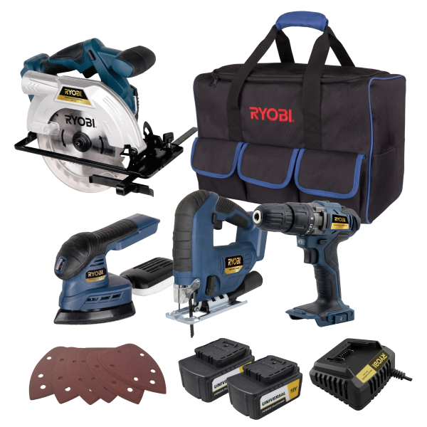 Ryobi XCB-8k 8 Piece 18v Cordless Combo Kit