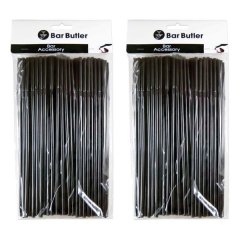 Bar Butler Straws Black Bendy - 5mm - 2Pack - 200 Piece