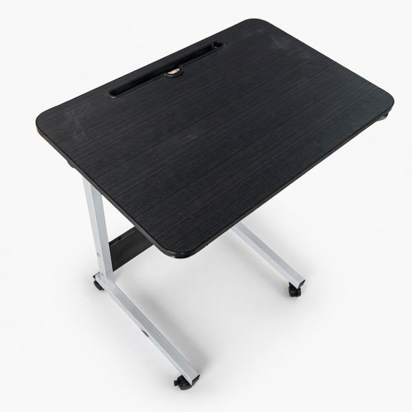 Portable Height Adjustable Rolling Laptop Desk Table for Bed &amp; Sofa