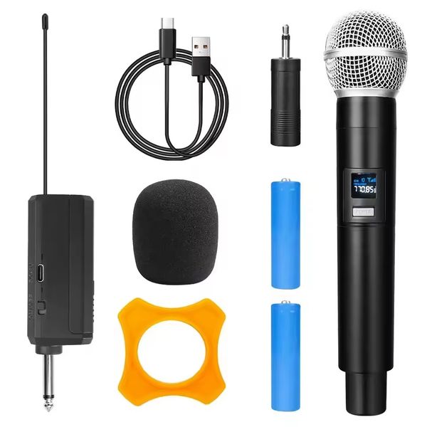 Professional UHF Wireless Microphone System With Receiver &amp; Display Screen