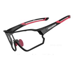Rockbros Optically Photochromic Cycling Glasses - Black Red