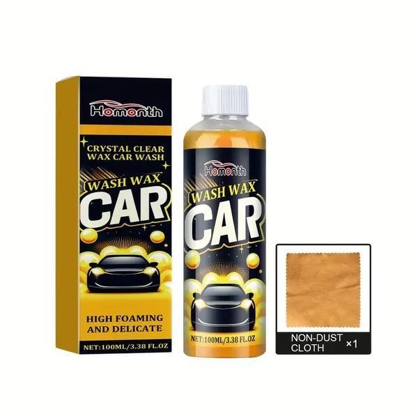 Homonth High Foaming Car Wash Wax 100ML - Dedicated Cleaning &amp; Shine