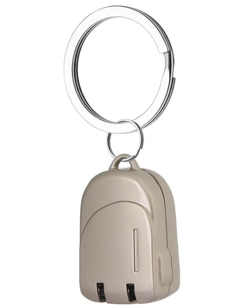 Compact Metal Nail Clipper, Folding Keychain Trimmer with Backpack Print