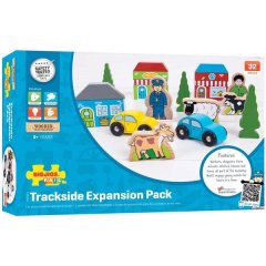 Bigjigs - Wooden Trackside Accessory Set