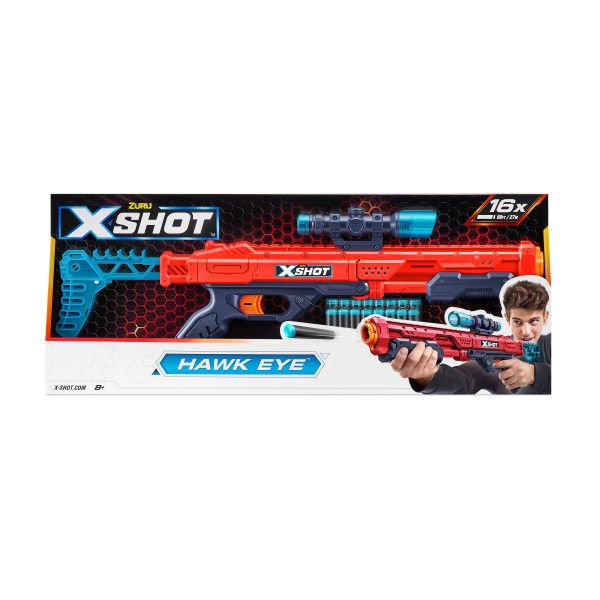 ZURU X-Shot Excel Hawk Eye Blaster (16 Darts)