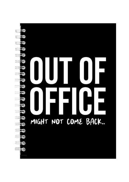 Out of Office Coworker Funny Writing Book Notepad Notebook Gift A5 402