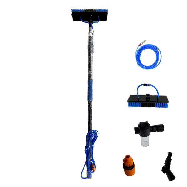 6M Telescopic Cleaning Pole with 15M Hose - Solar Panel Cleaner