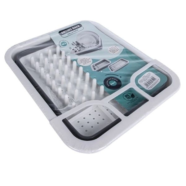 SourceDirect - Dish Drainer / Collapsible Rubber Dish Drainer - 10L