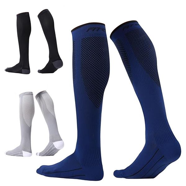 3 Pairs Compression Socks for Women and Men -Circulation Support Socks