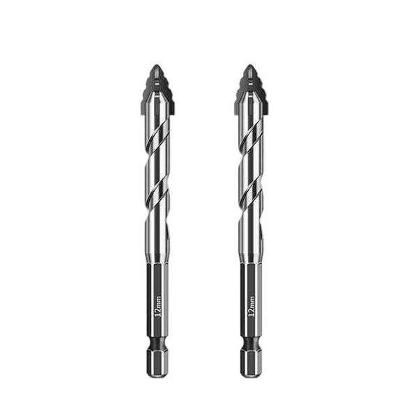 Two 12mm Four-Edge Serrated Eccentric Drill Multi-Purpose Reamers